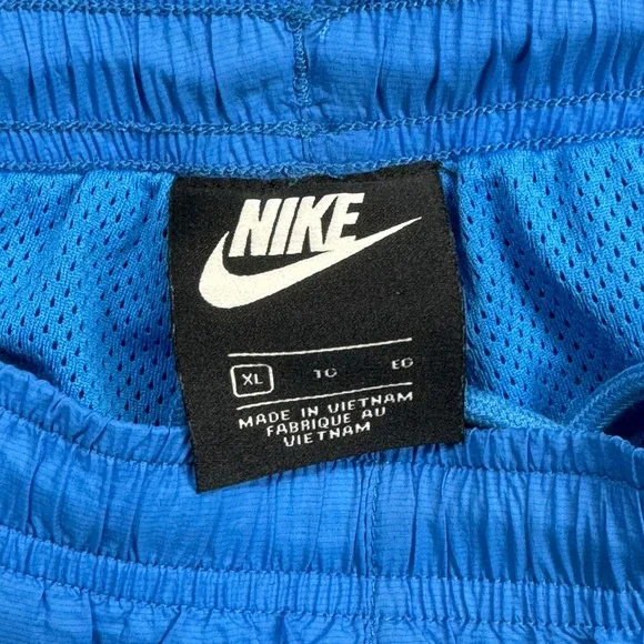 Nike Track Pants Mens XL Blue 1990 Reissue Windbreaker Mesh Lined Swoosh - Picture 2 of 9
